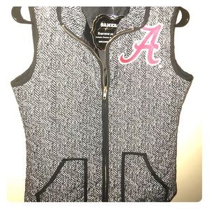 Black & White Alabama Gameday Couture Vest S